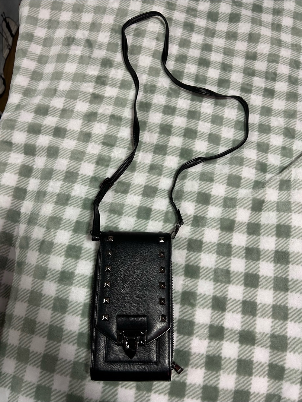 Black Studded Crossbody wallet